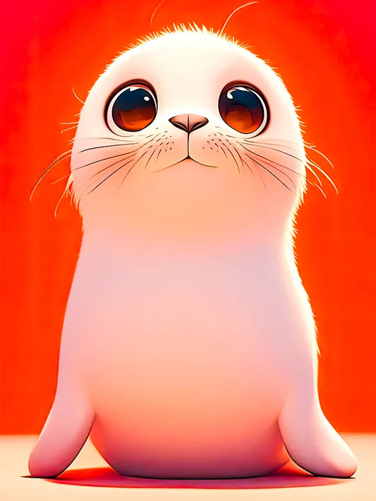 Cuteness Overloaded | white Baby Seal