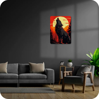 Howl under the crimson Moon | Wolf