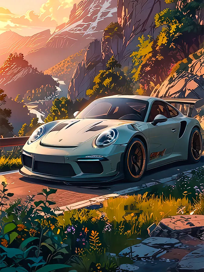 Sunset Silhouette | Super Cars