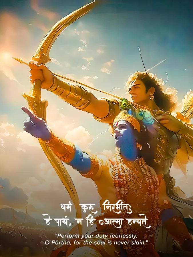 Chariot of Truth: Krishna Guides the Warrior