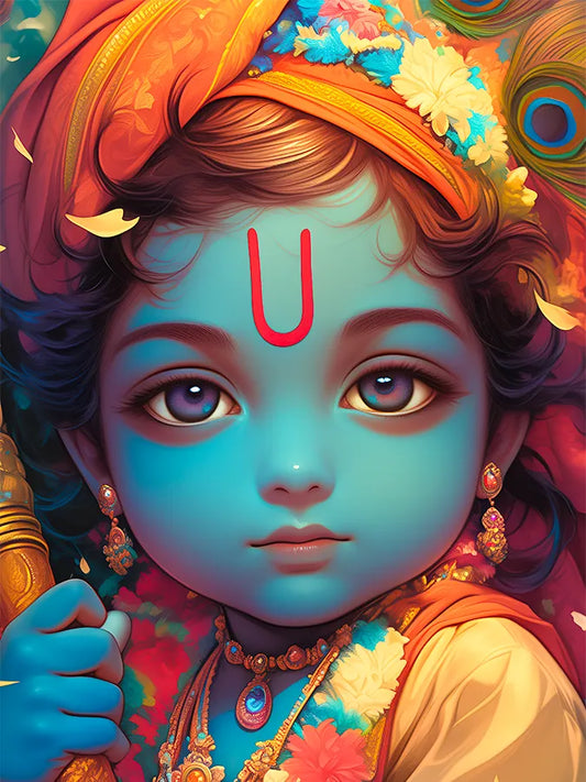 Flute in Hand, Butter on Lips: Bal Krishna