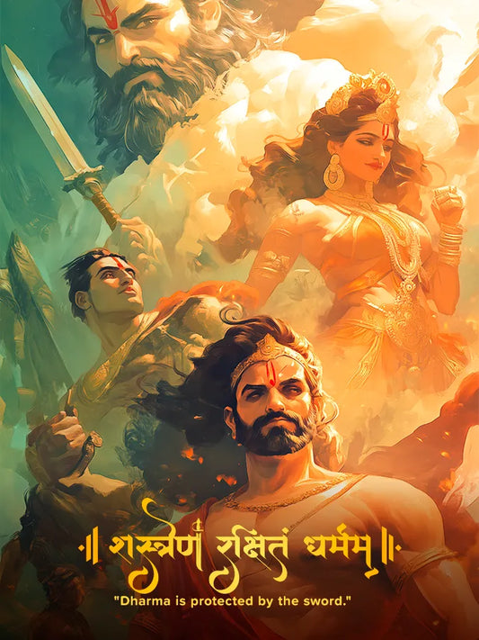 Arise! Dharma is protected by the sword