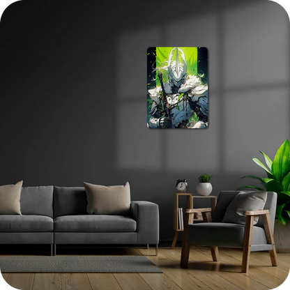 Ivory Knight of the Green Flame | Fantasy | Warrior