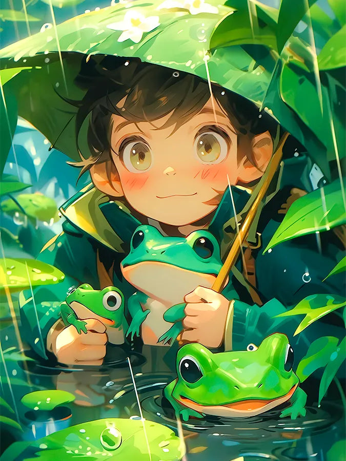 Little Rainboy & His Ribbit Buddies | Cute