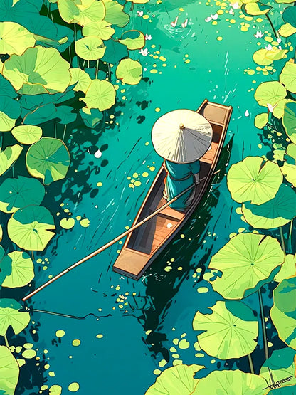 Through the Lotus Leaves | Nature | Scenery