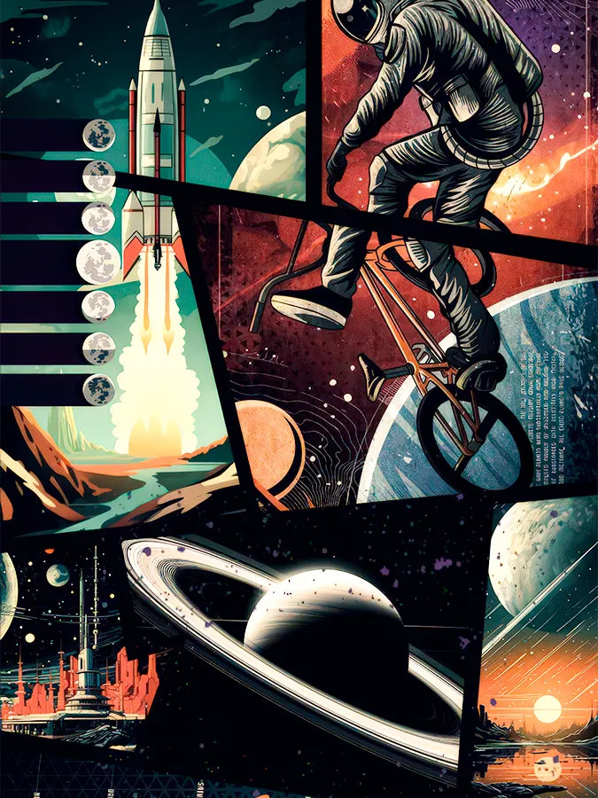 Signature Series #11 | Cosmic Ride | Comic Style Art