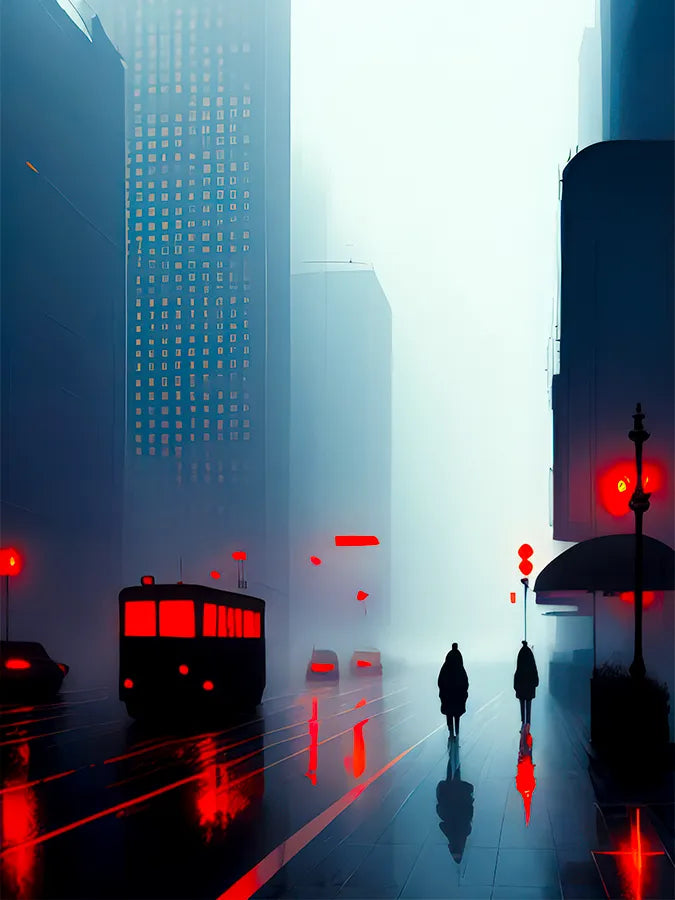 Signature Series #17 | Dark City | Fog | Neon Red | Mysterious Vibe