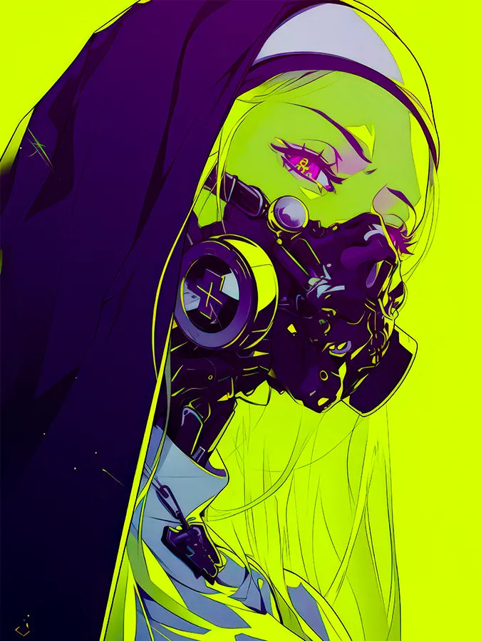 Signature Series #23 | Rebel Nun | Neon | CyberPunk