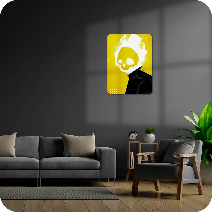 Signature Series #28 | Cyber-Spiritual, Minimalist, Yellow Neon