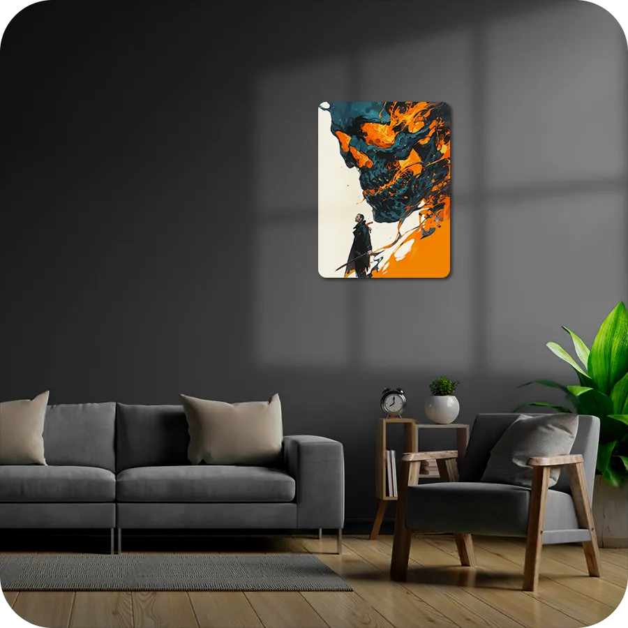 Signature Series #7 | Samurai | Skull | Fire